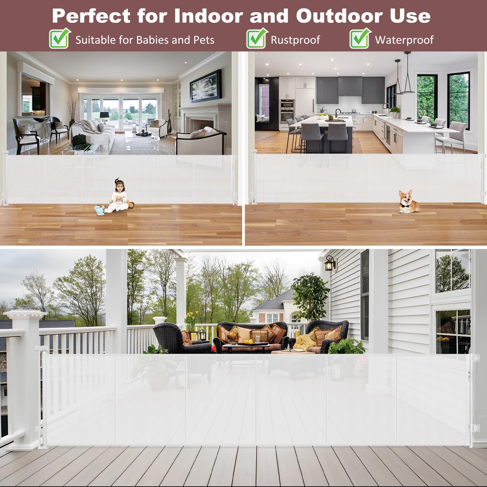 GRENFU see-through mesh shows activity while maintaining safety in busy living spaces.