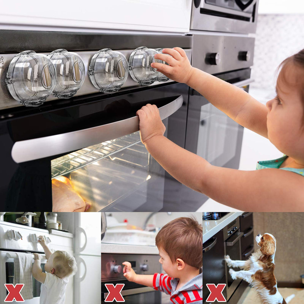GRENFU stove knob covers 5-pack demonstrates value and coverage for larger stoves.