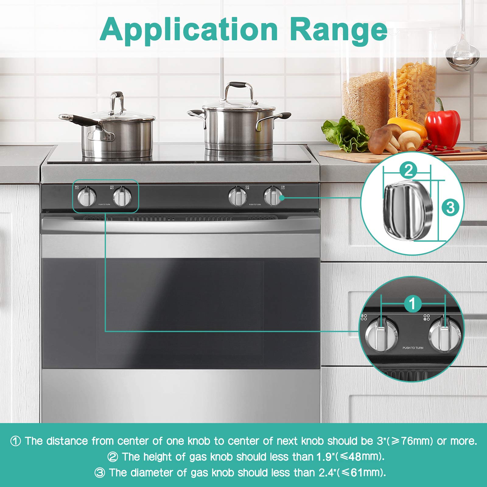 GRENFU stove knob covers adhesive install shows easy, residue-free mounting on surfaces.