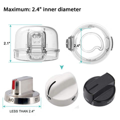 GRENFU stove knob covers clear view keeps temperature markers visible for safe operation.