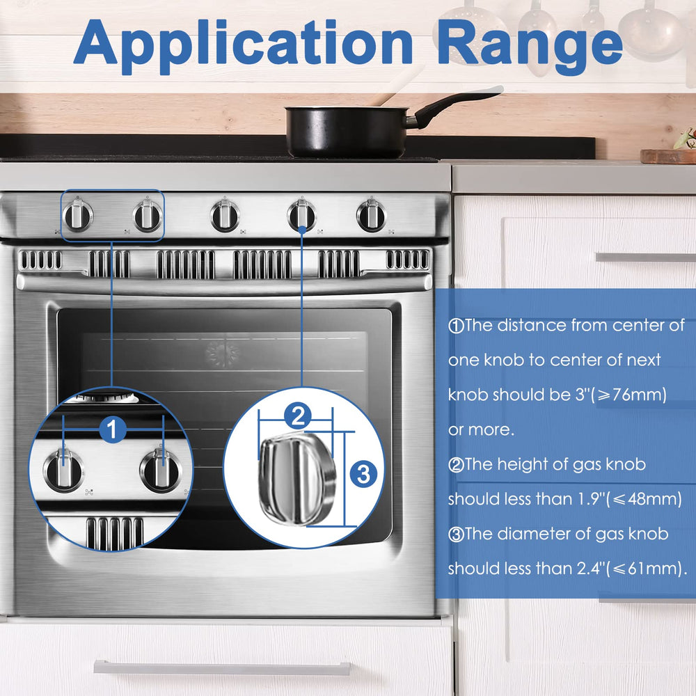 Grenfu knob covers compatibility with various stove knobs and ovens