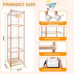 GRETJOB mesh pocket detail highlights extra small toy storage and quick access