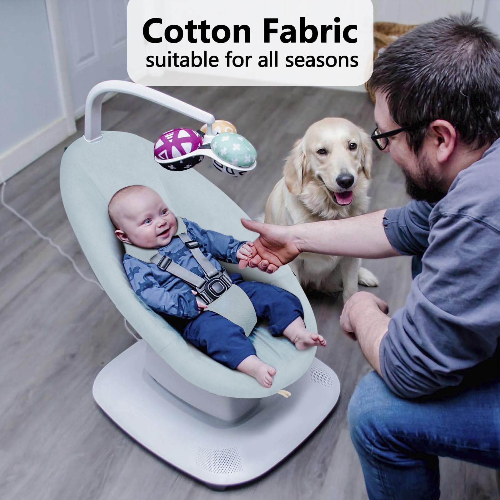 Greuame corduroy fabric swing cover offers soft breathable comfort