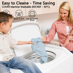 Greuame machine washable design keeps swing clean at 86 degrees Fahrenheit