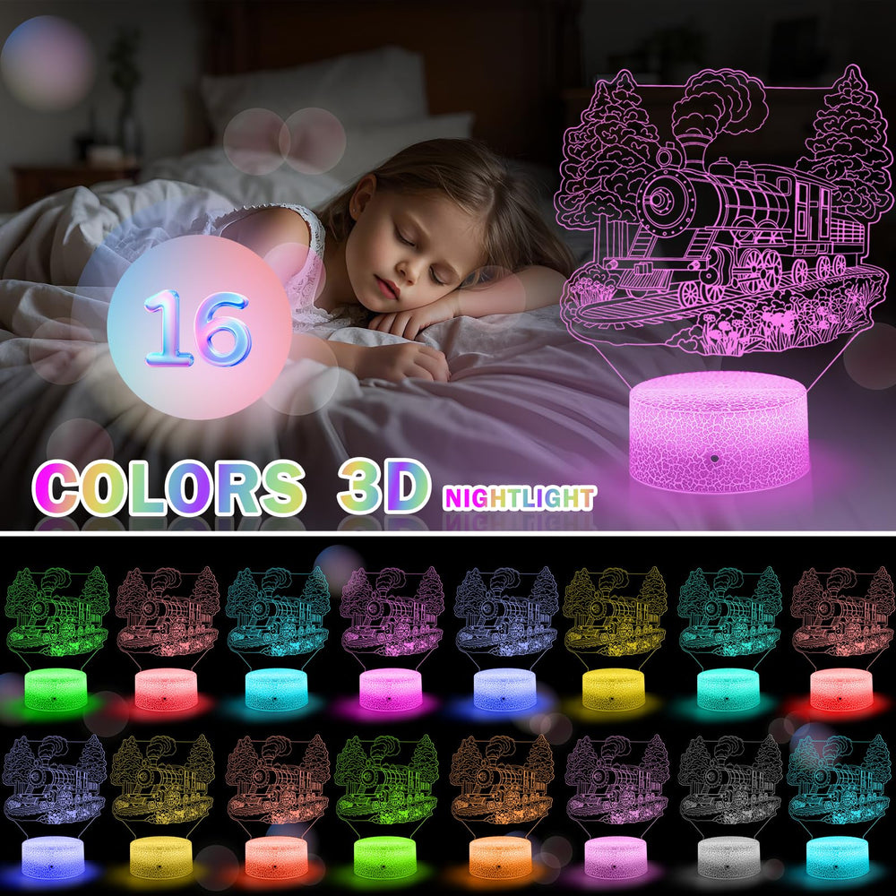 GRKTVAER Train Night Light ambient glow for cozy nighttime routines