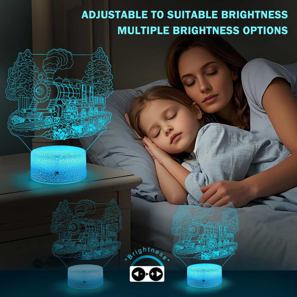 GRKTVAER Train Night Light remote control use for color change and dimming