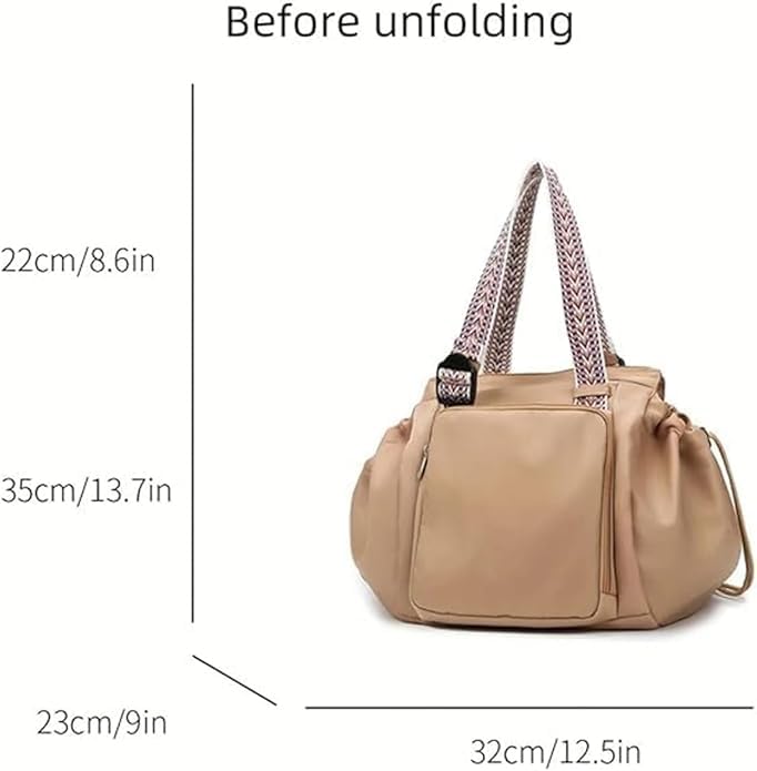 Grluvxo travel organizer shoulder tote mode shows easy transition for shopping and daily errands.