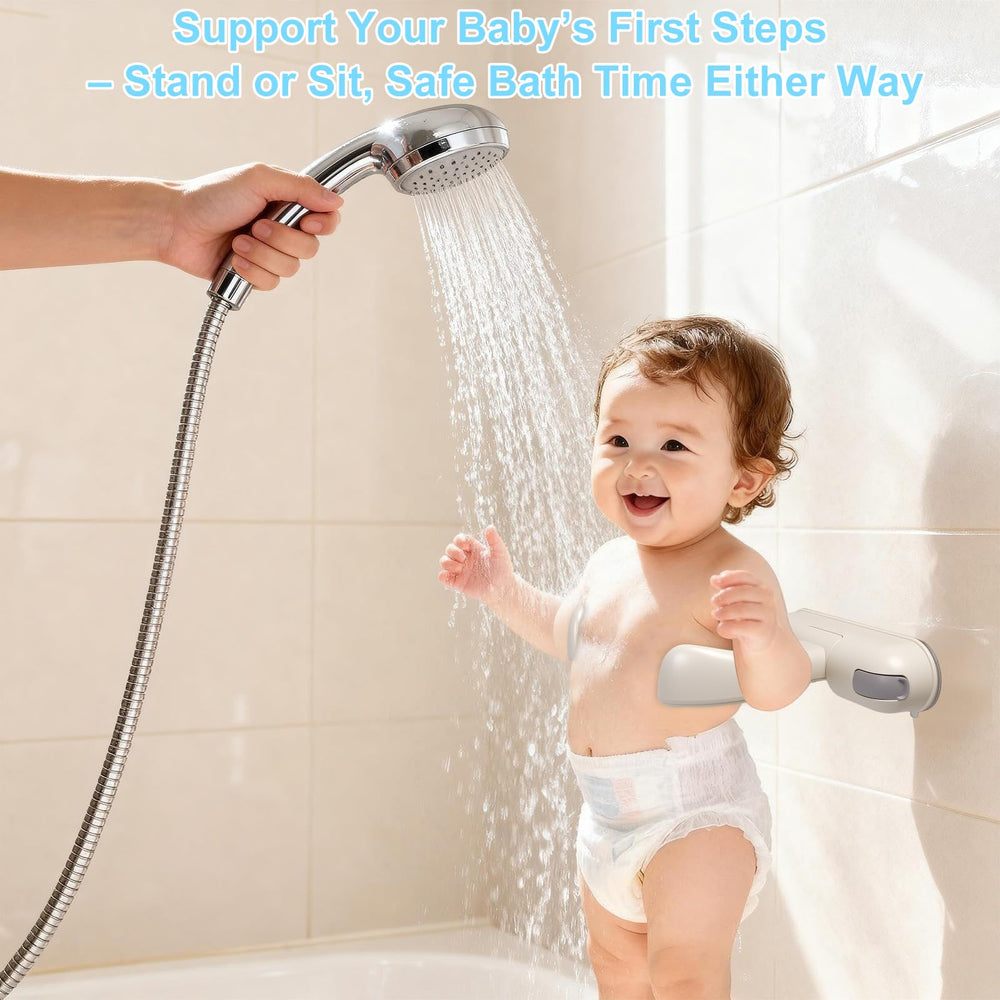 GrnPeak baby shower stand height-adjustment enables perfect support from 6 months to 3 years.