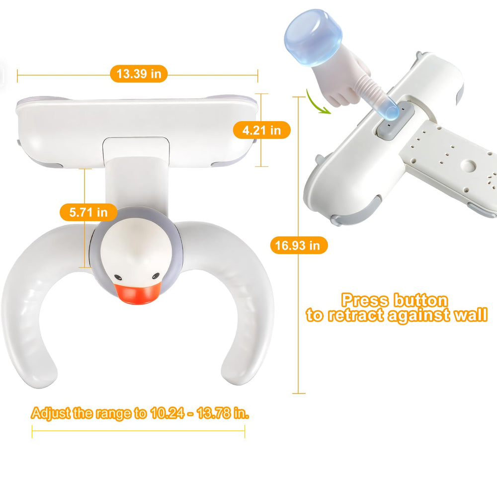 Grnpeak foldable design stores easily by tub or closet.