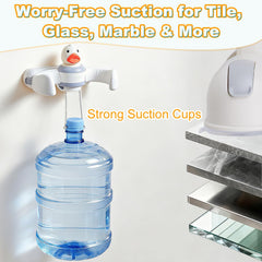 Grnpeak bath stand with non-slip suction cups stays secure.