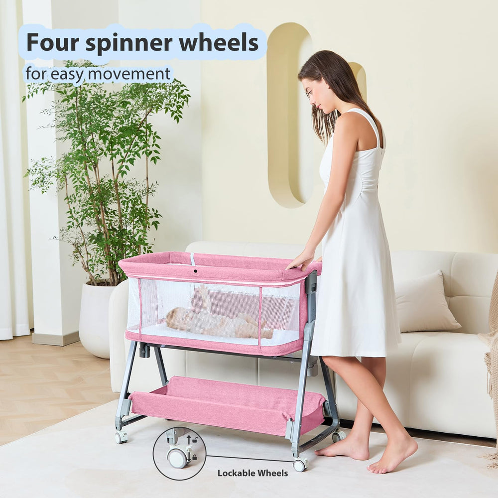 Grobeybees bassinet quick-assembly saves setup time and peace of mind.