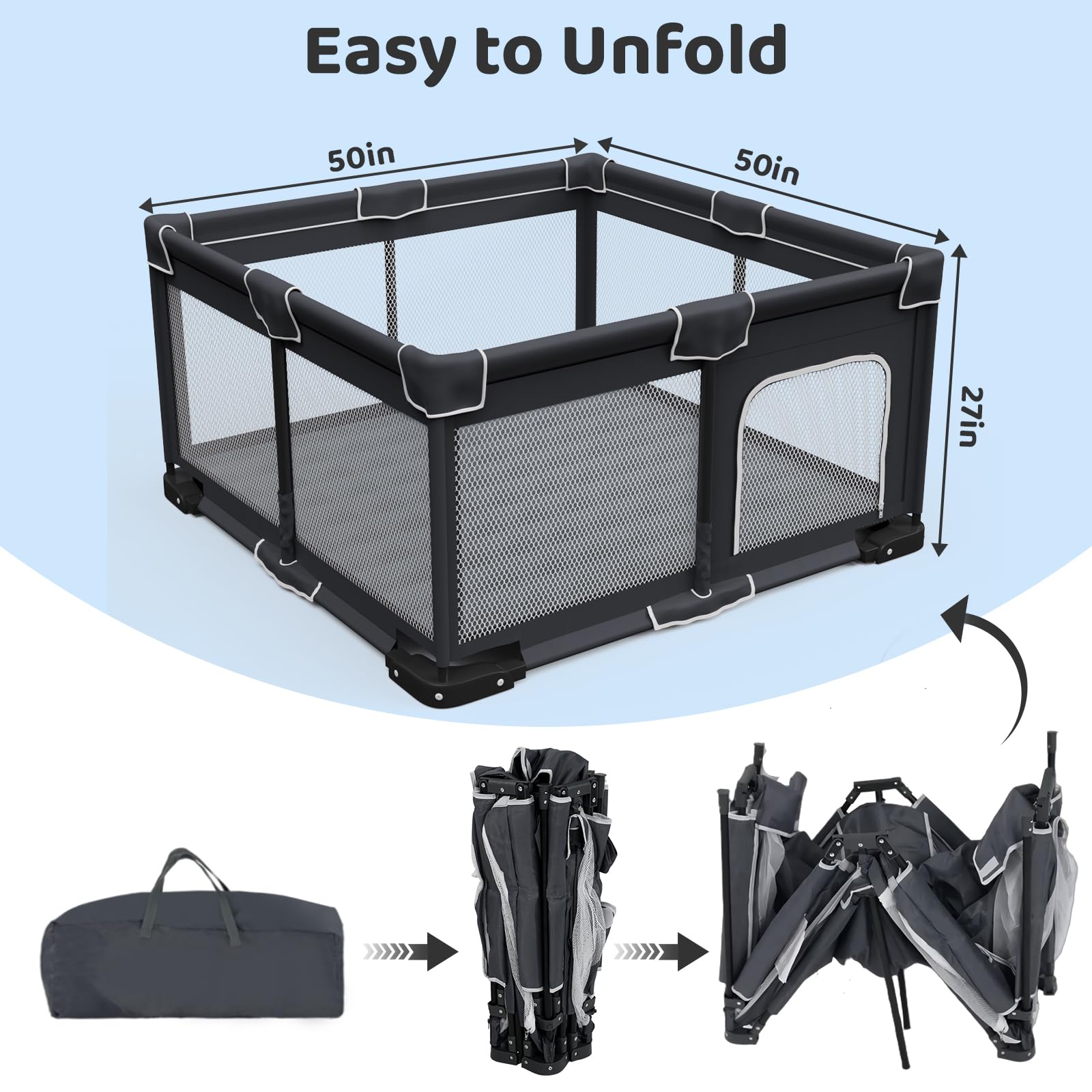 Grobeybees robust steel-frame provides stable support for active toddlers.