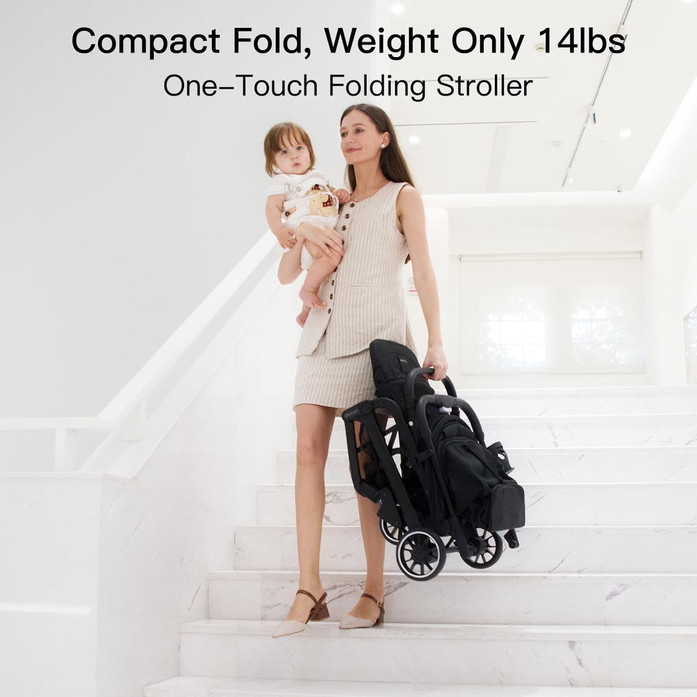 Gromast extendable UPF50+ canopy protecting child from sun while staying breathable