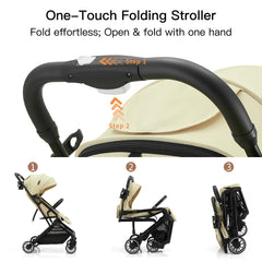 Gromast lightweight travel stroller designed for easy lifting and airport trips.