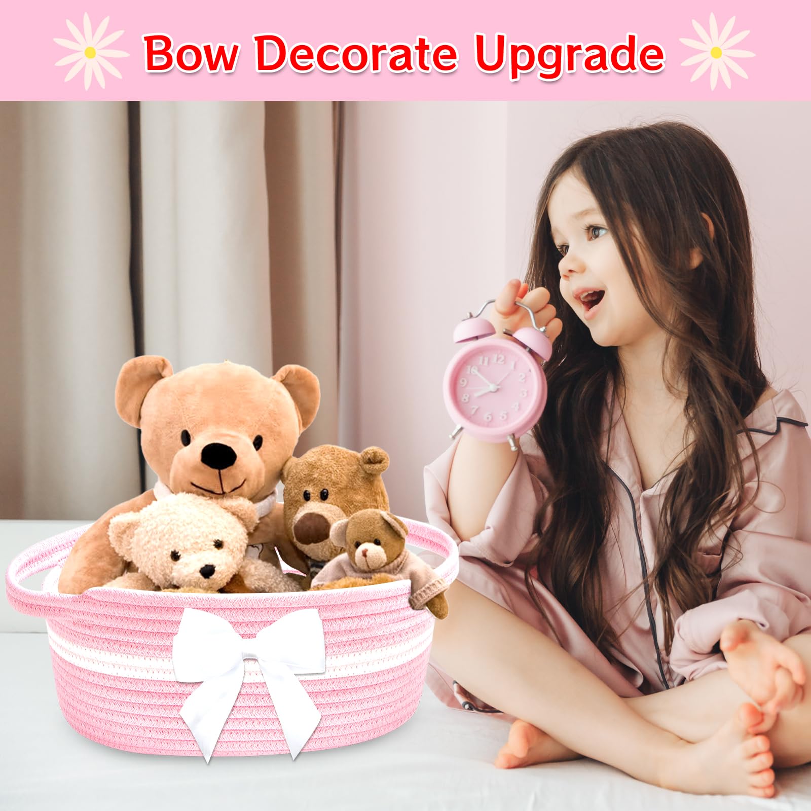 Groodo multiuse storage basket fits baby essentials, cosmetics, or toys.