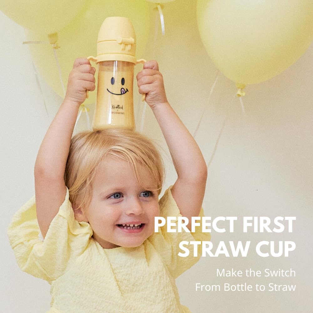 GROSMIMI Knotted spill-proof action for on-the-go sipping.
