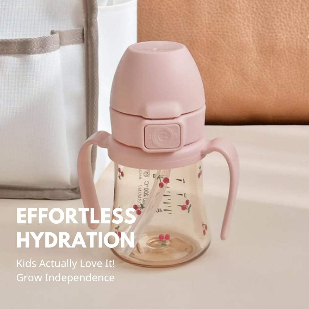 GROSMIMI compact cherry cup fits small hands for easy gripping