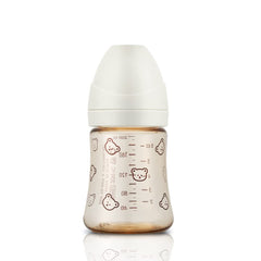 Grosmimi PPSU bottle nipple detail shows easy assembly and reduced nipple confusion potential.