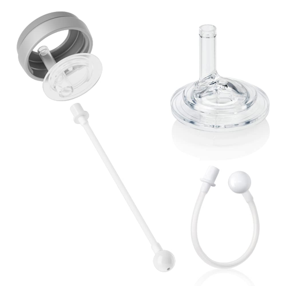 GROSMIMI silicone straw compatibility with wide-neck bottles for versatility.
