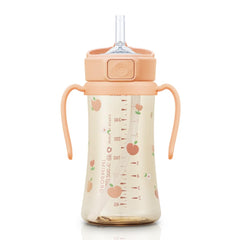 GROSMIMI stage 2 straw sippy cup showing built-in straw for easy toddler transition.