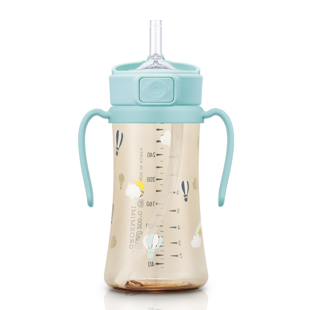 GROSMIMI Stage 2 straw toddler sippy cup assembly for easier transitions