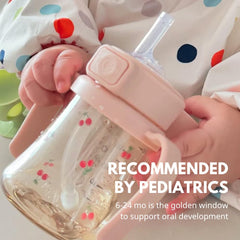 GROSMIMI stage 2 straw helps toddlers transition from bottle to cup