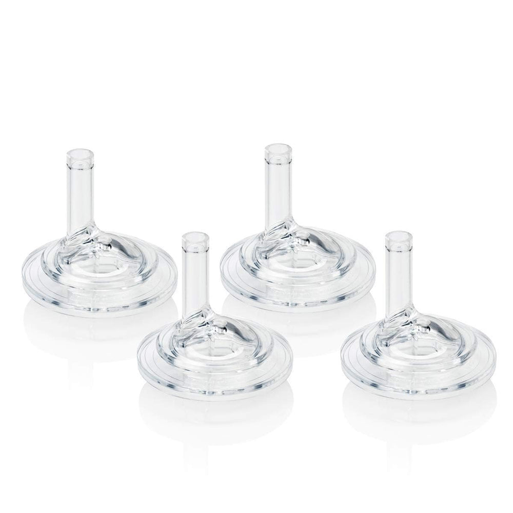 GROSMIMI Stage 2 silicone straw-nipples deliver a steady flow during chewing.