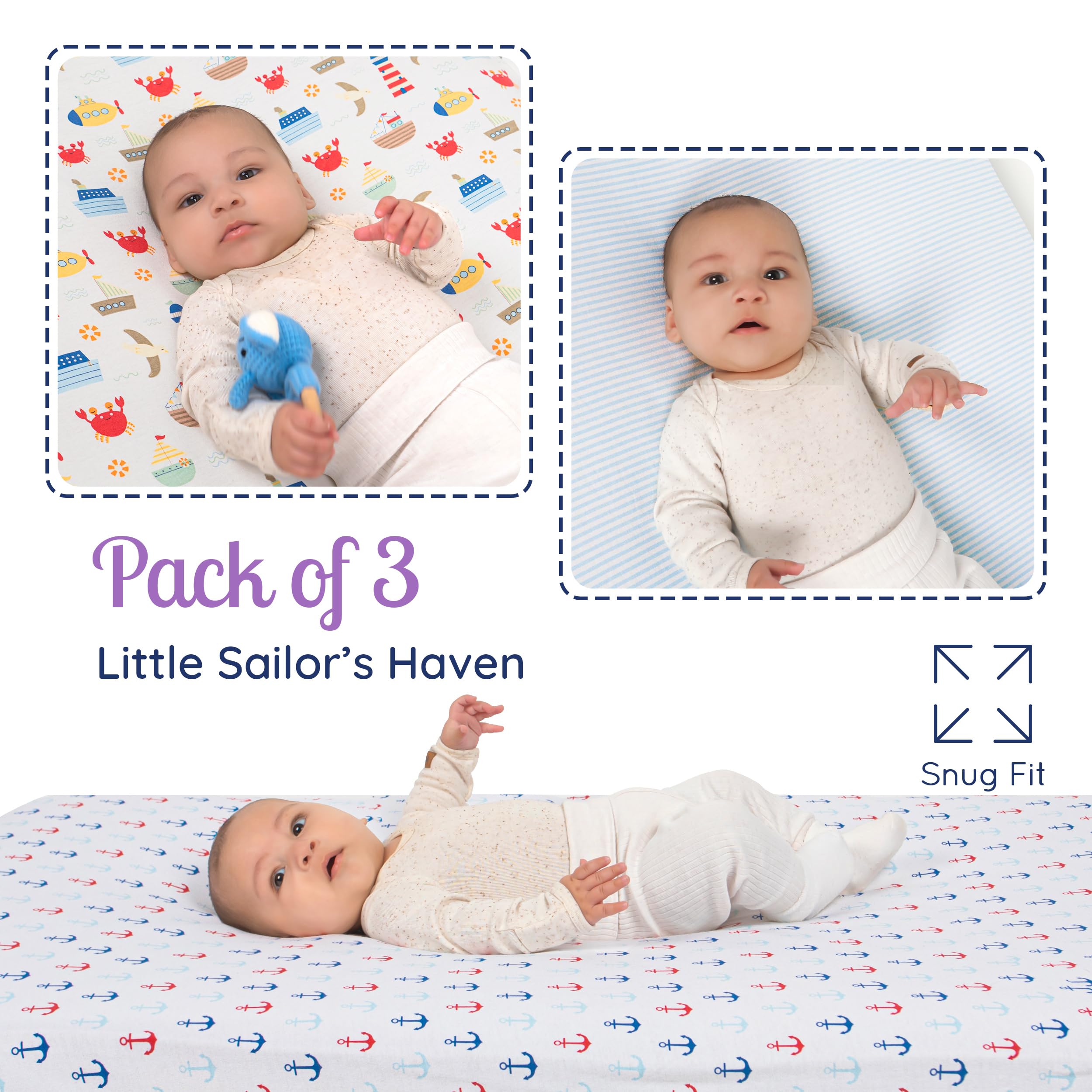 Grow Wild packaged baby sheets set appears gift-ready for baby showers.