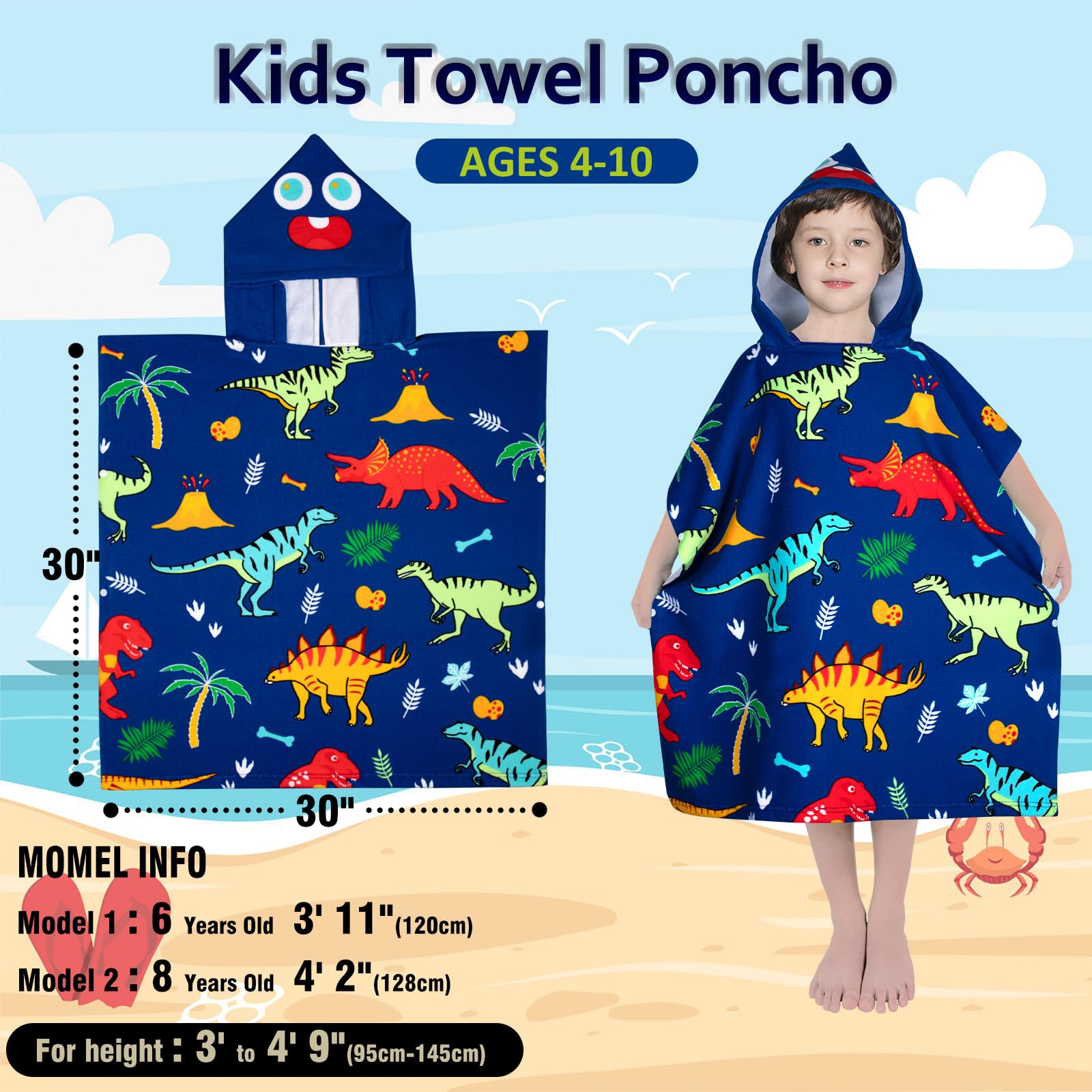 Growell 30x30 towel provides wrap-around warmth after pool, beach, or bath.
