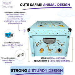 GroWings memory box metal handles provide sturdy grip for moving keepsakes safely.
