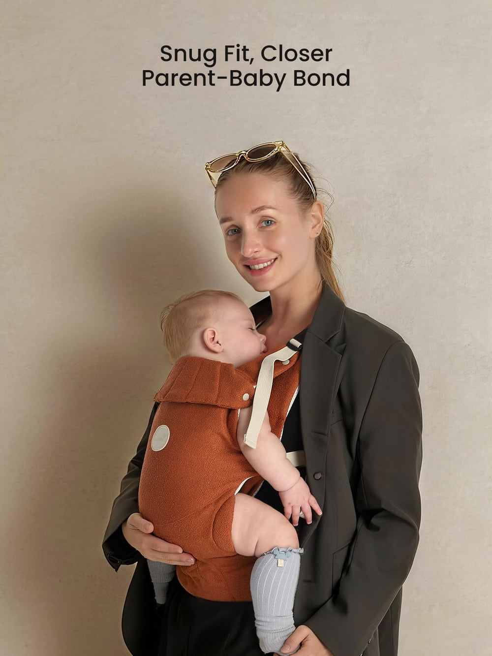 Growns-Y Lightweight Ergonomic Design communicates easy, comfortable wear for parents.