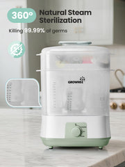 GROWNSY 8-bottle capacity sterilizer interior for organized kitchen routines
