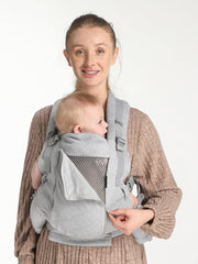 GROWNSY baby carrier adjustable mesh panel for year-round comfort