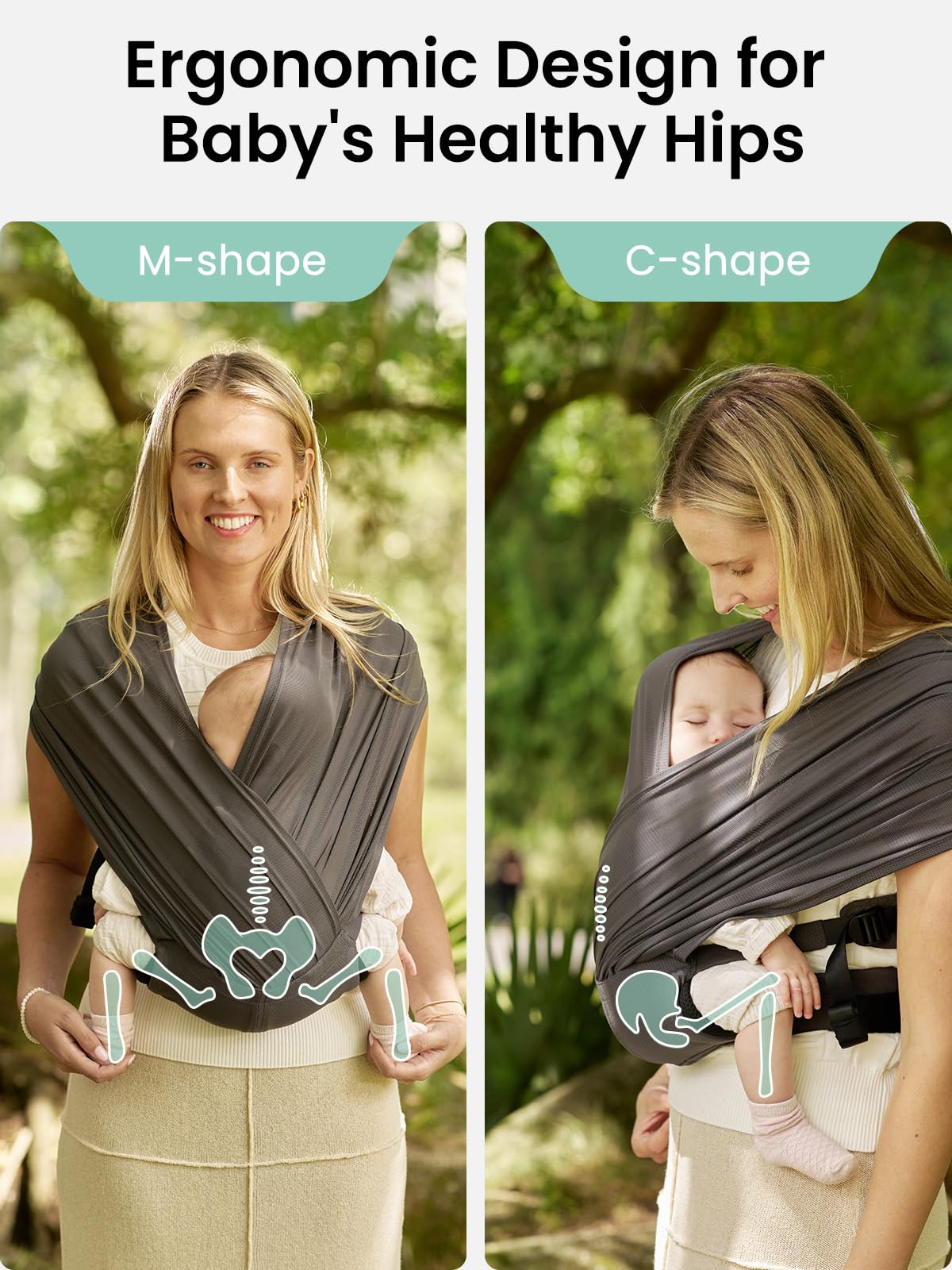 GROWNSY adjustable straps fit diverse body sizes for comfortable carrying