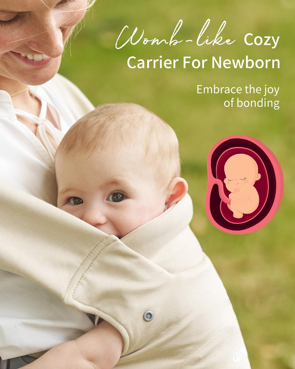 GROWNSY baby-carrier head-support pad for neck stability