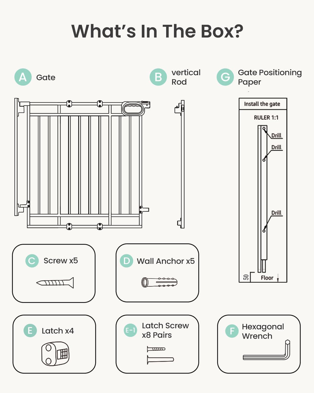 GROWNSY gate used indoors across a doorway for safety