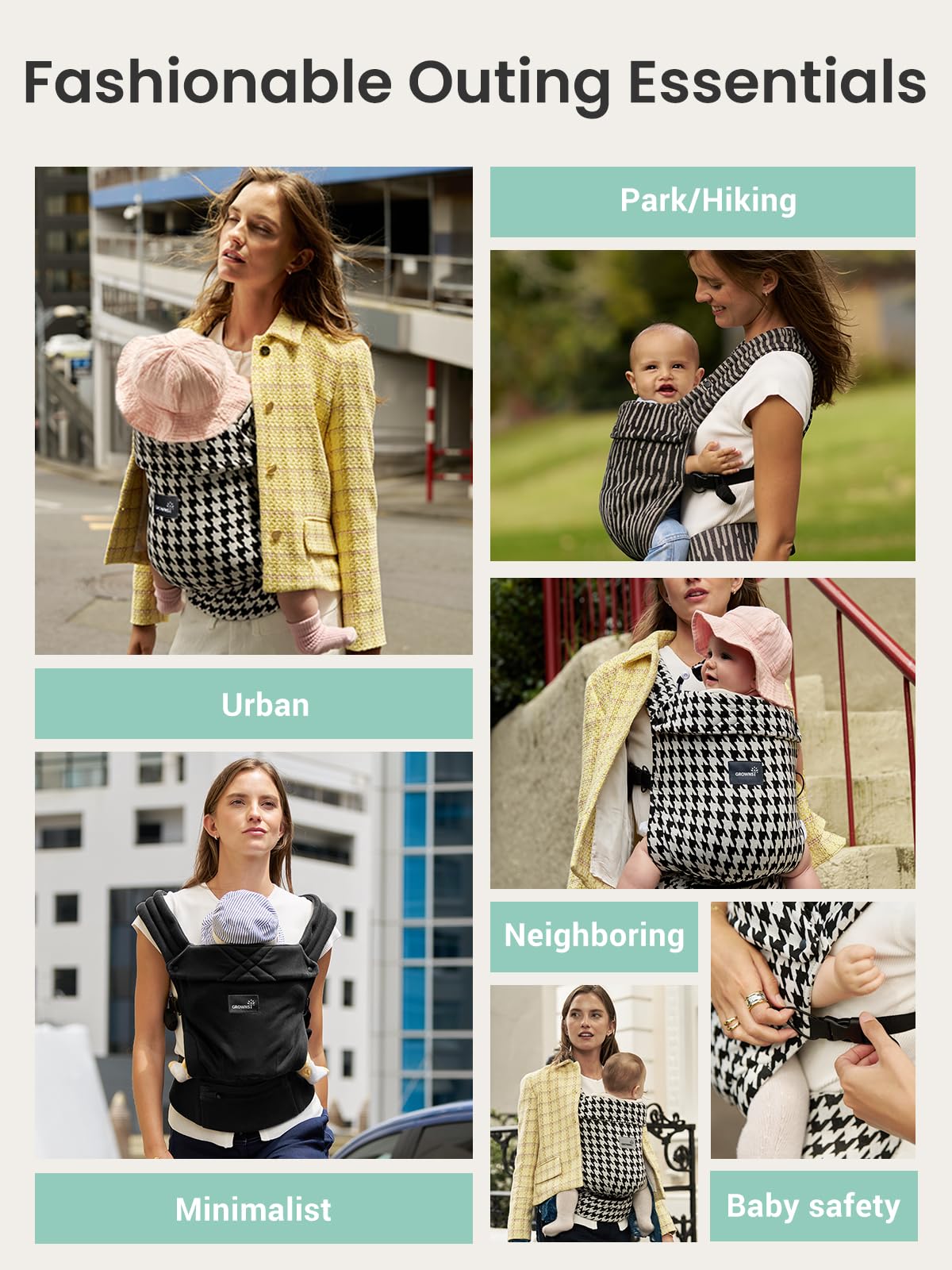 GROWNSY close-to-you carry supports parent-child bonding during outings