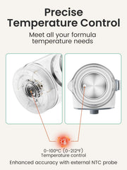 GROWNSY Baby Instant Warmer glass body detail emphasizes safety and clarity