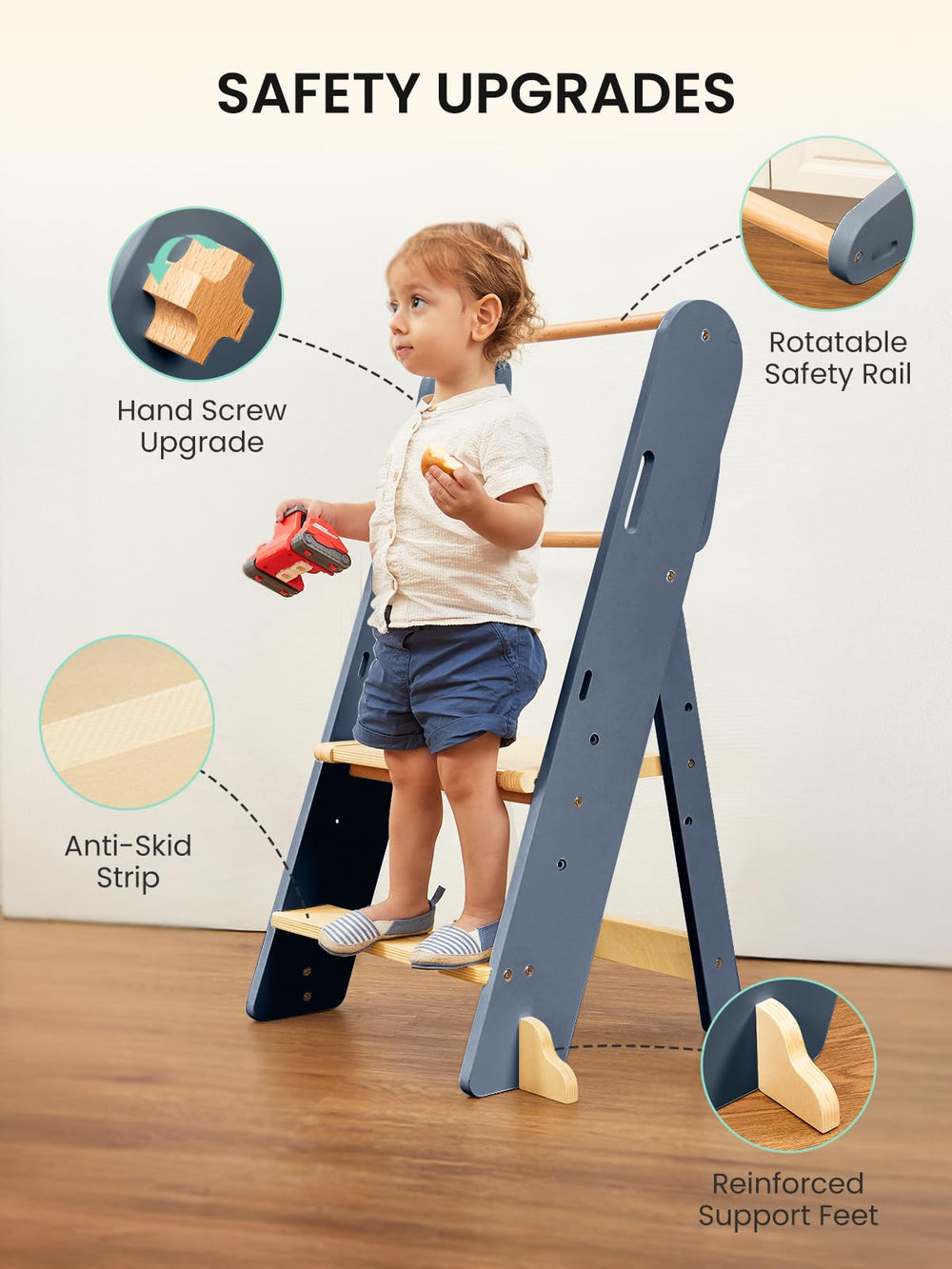GROWNSY beechwood base ensures a sturdy, stable platform
