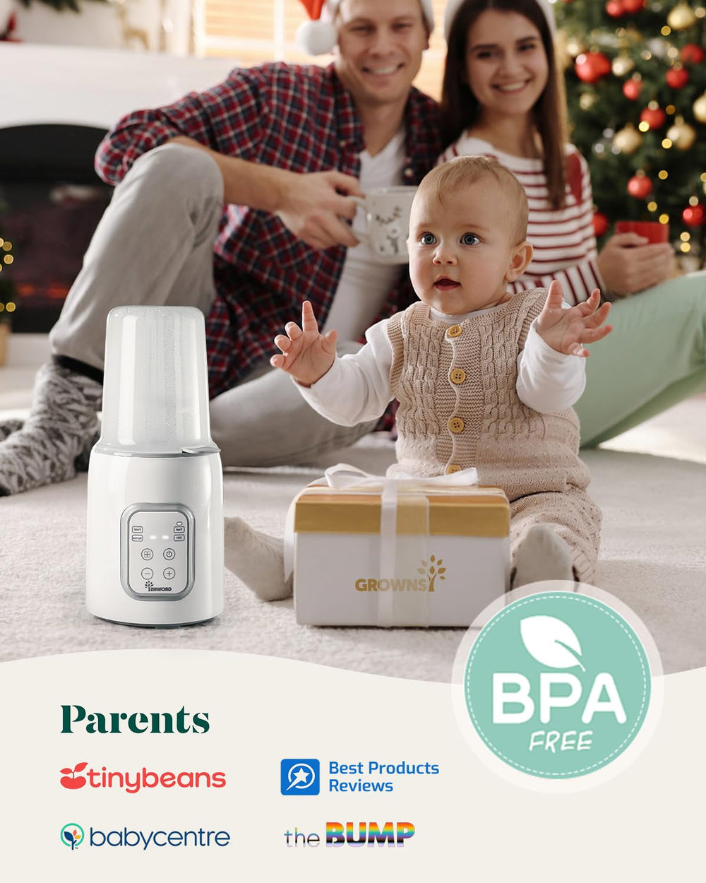 Grownsy bottle warmer steaming feature heats foods and jars efficiently