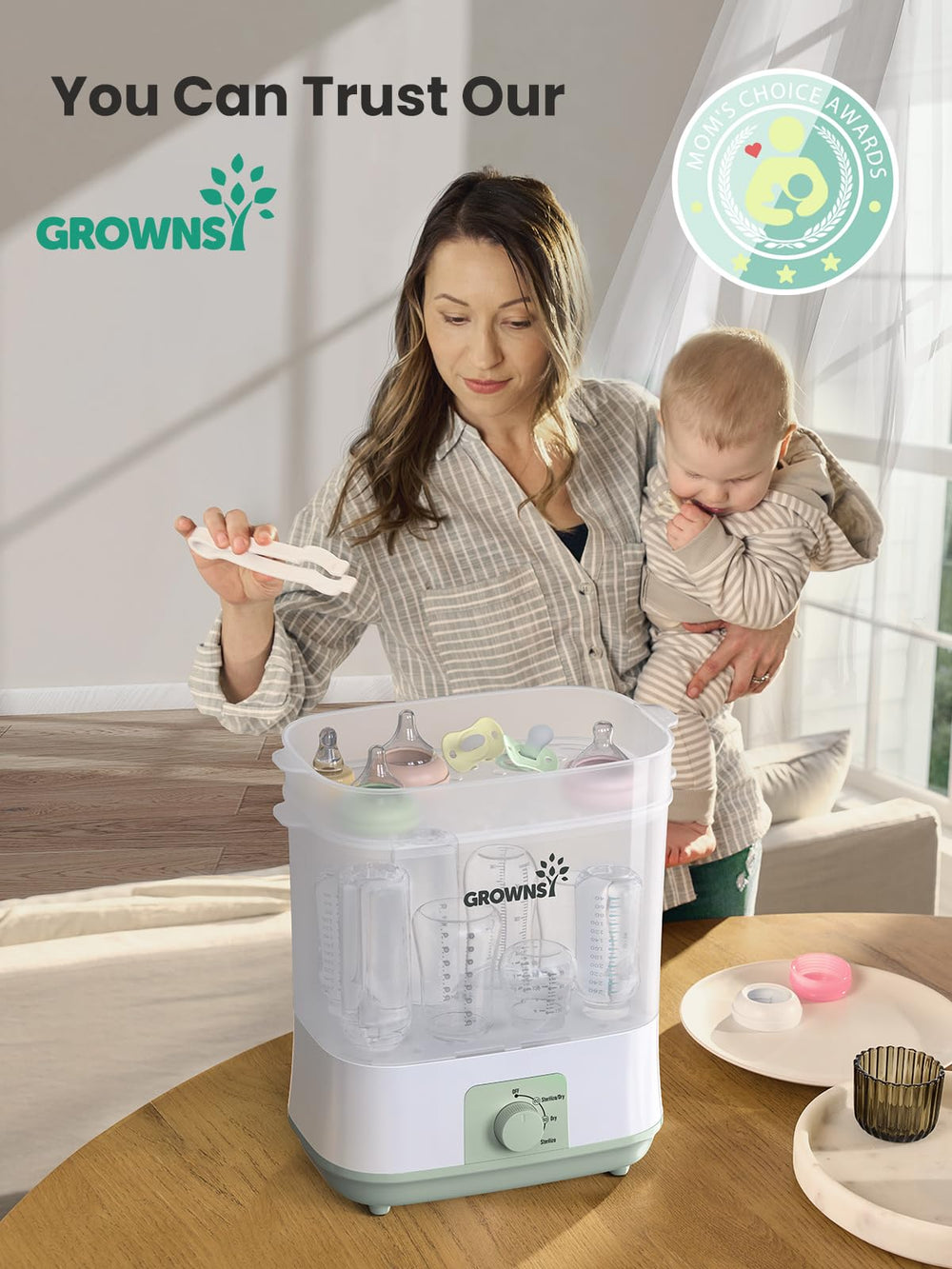 GROWNSY BPA-free design prioritizes safety and peace of mind