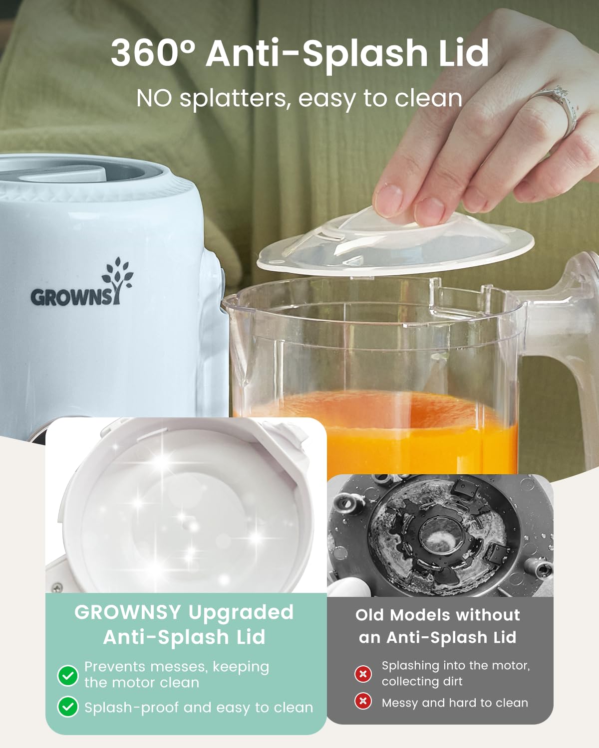 Grownsy BPA-free Tritan bowl blue for safe, clean baby meals.