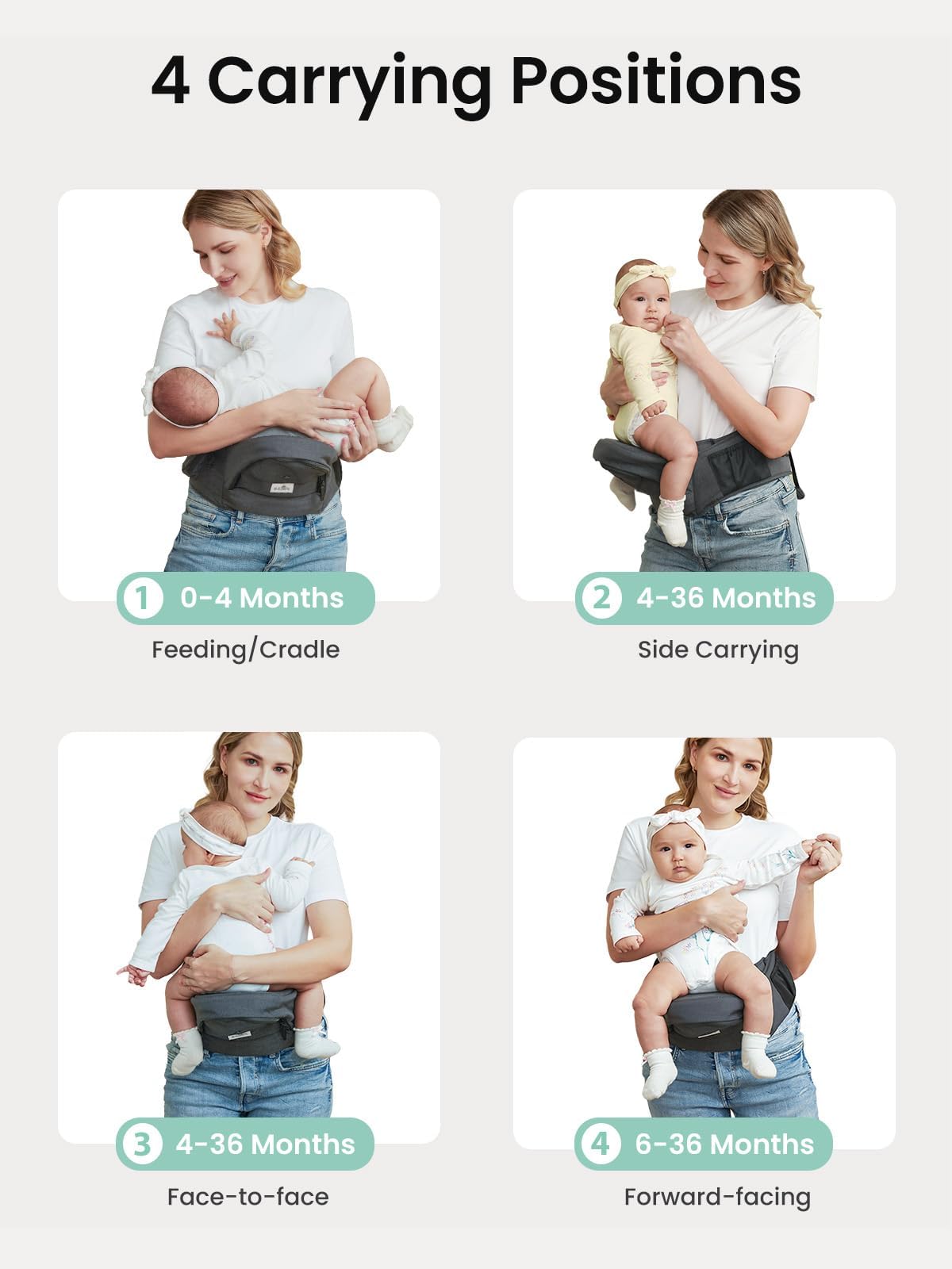 GROWNSY comfortable waistband reduces strain during long walks.