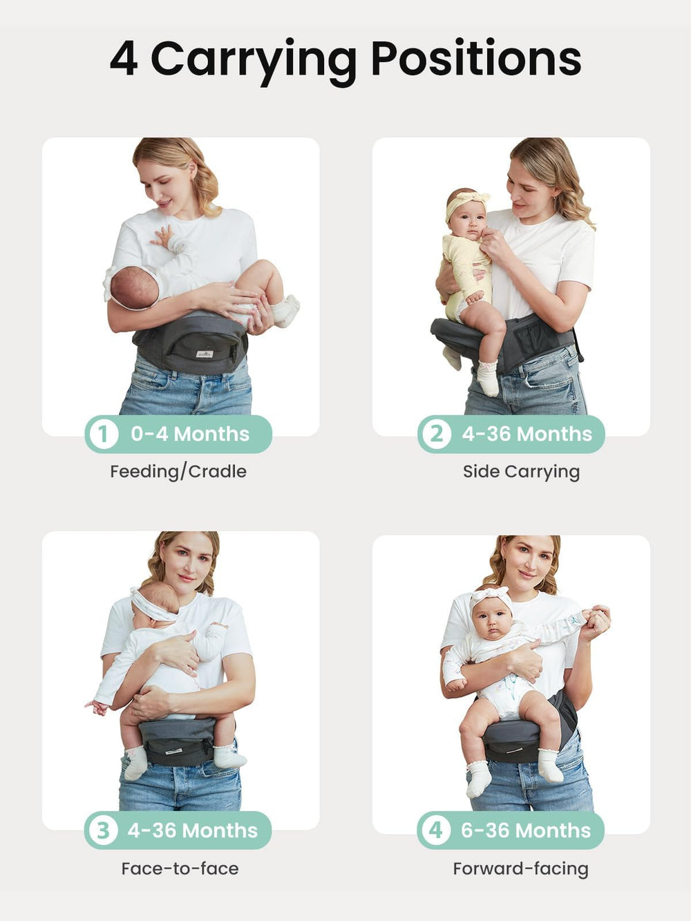 GROWNSY comfortable waistband reduces strain during long walks.