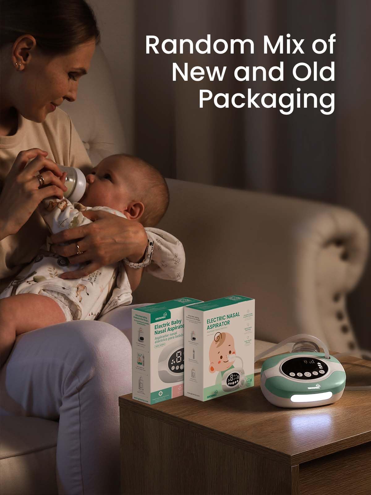 GROWNSY compact design fits easily in a diaper bag for travel-ready care.