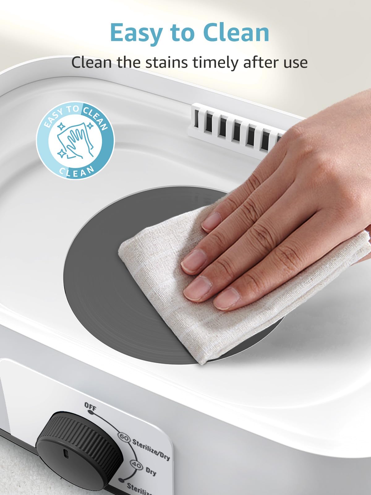 GROWNSY compact counter-space saver on a kitchen surface.