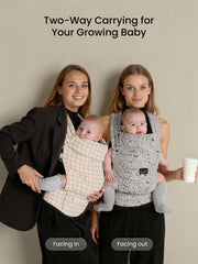 GROWNSY ergonomic three-point support reduces shoulder strain for long carries.