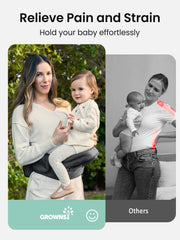 GROWNSY extended waistband adjusts for comfortable fit as you move with your toddler.