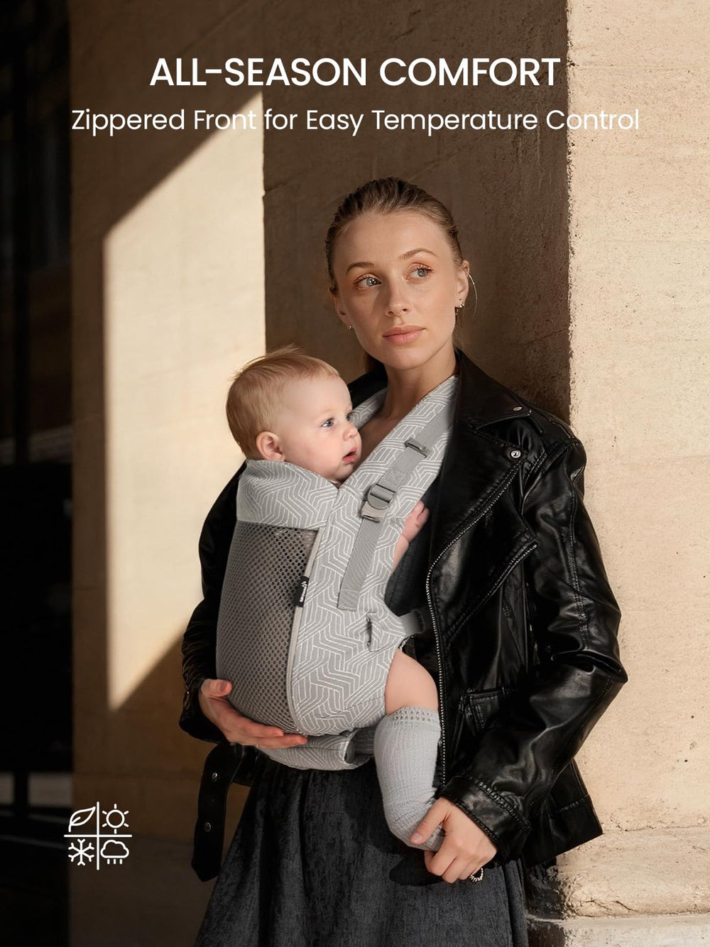 GROWNSY baby carrier supports hands-free parenting during daily activities