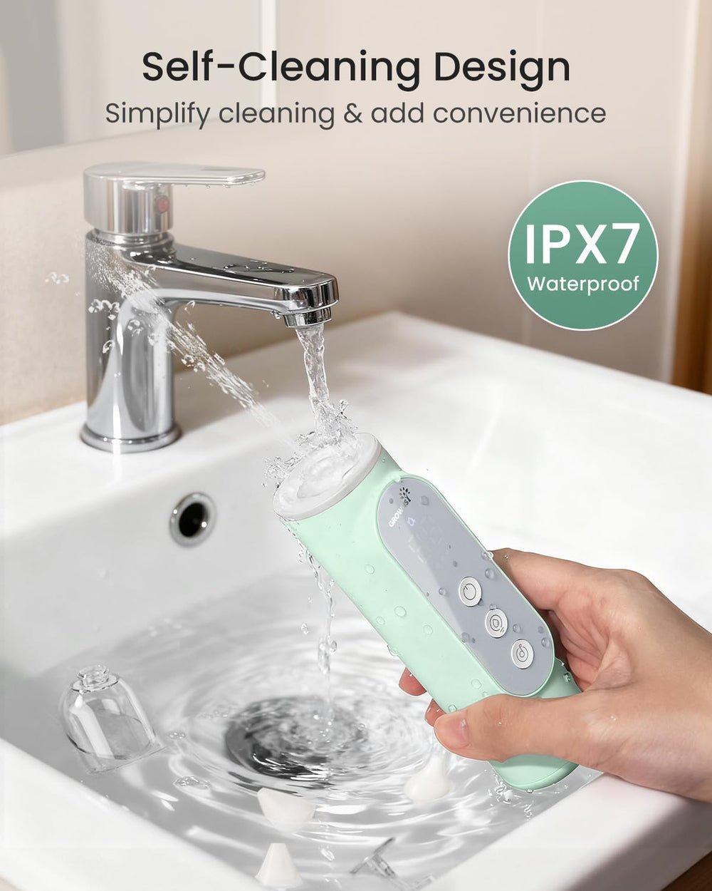 GROWNSY with color light mode and lullabies to soothe during care